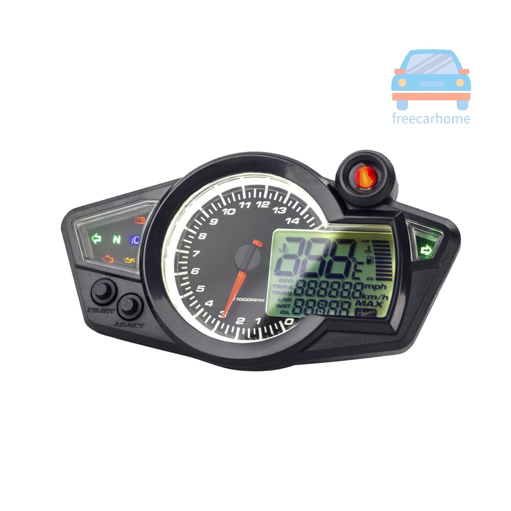 Đồng hồ đo tốc độ xe máy điện tử màn hình LCD 12