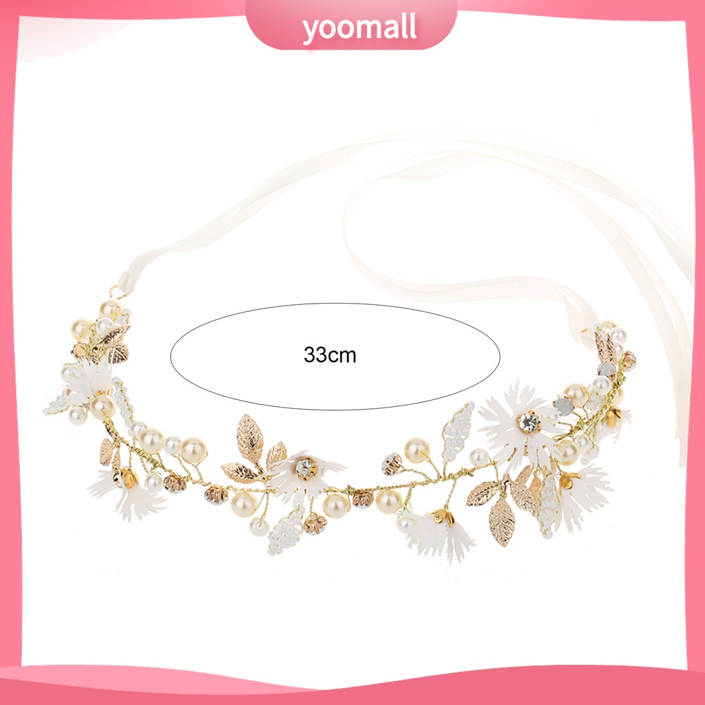 Băng Đô Cài Tóc Đính Hoa Dùng Trang Trí Cho Nữ