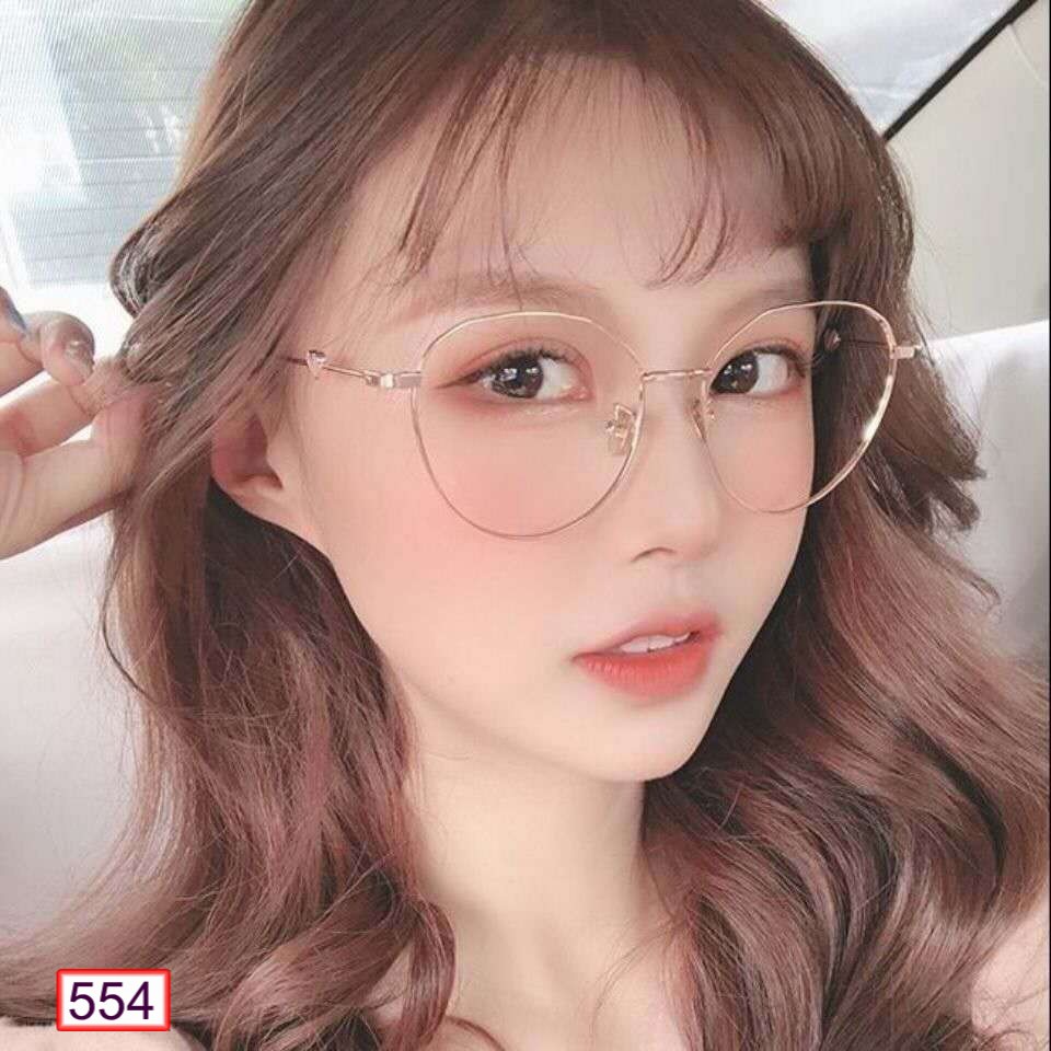 Mắt Kính Gọng Cận Gọng Trái Tim 554 Hot Trend Siêu Dễ Thương - Hazo