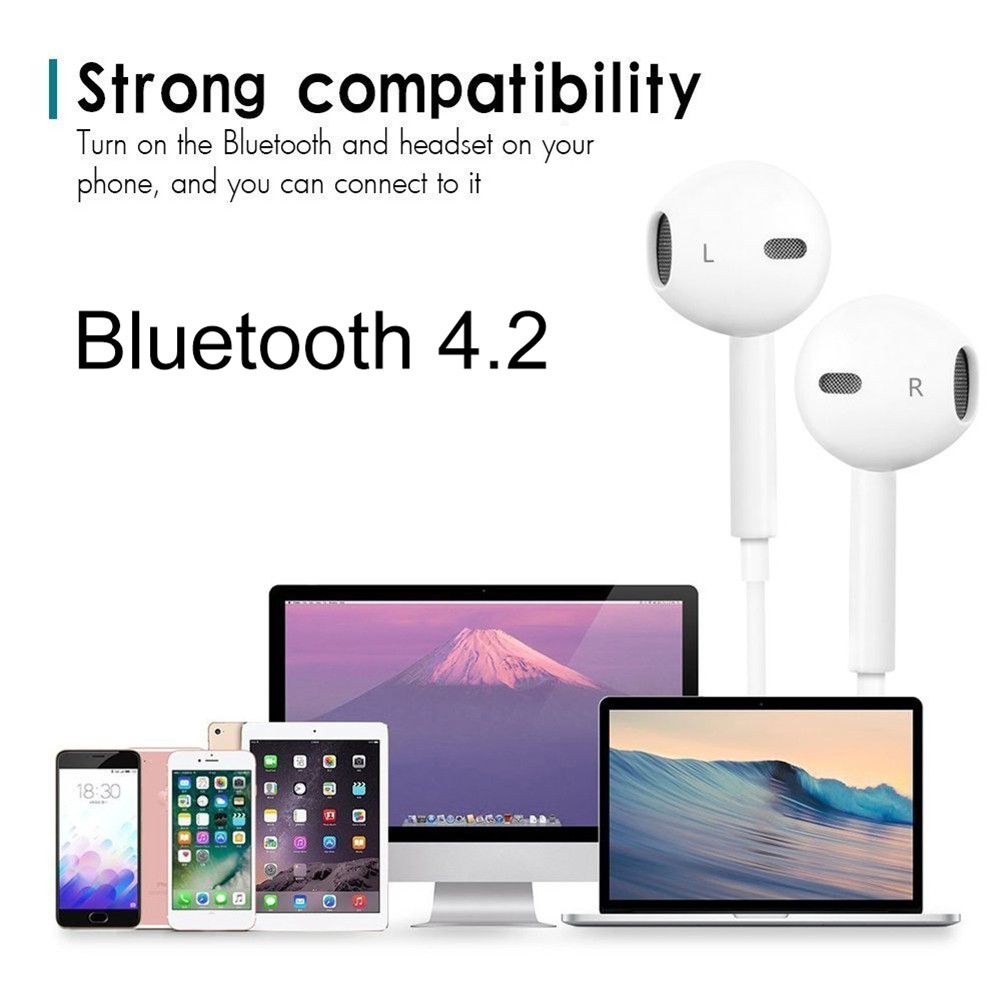 Bluetooth 4.2 Wireless Stereo In-Ear Sports Headphone Earphone for Android iOS