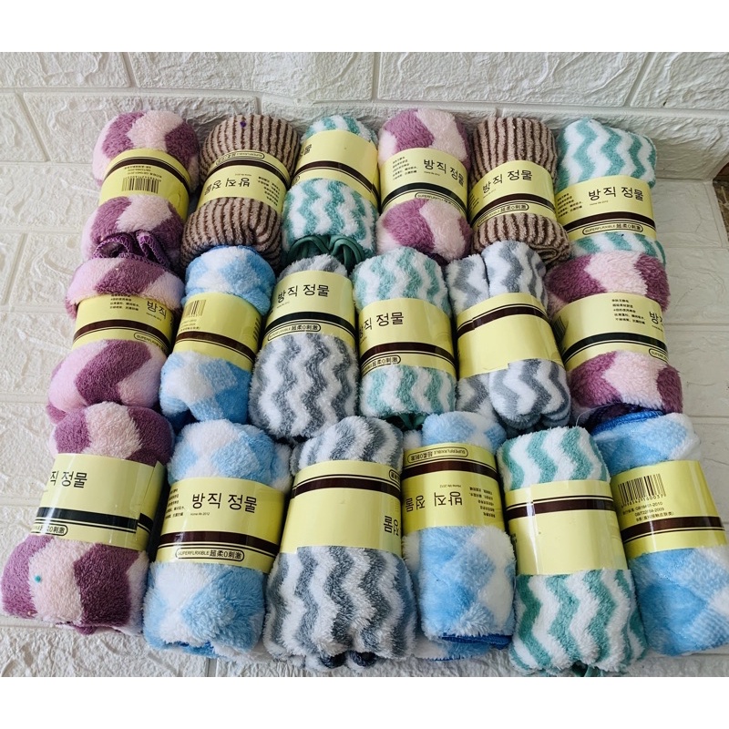 Khăn mặt siêu mềm Hàn Quốc 100% cotton siêu thấm