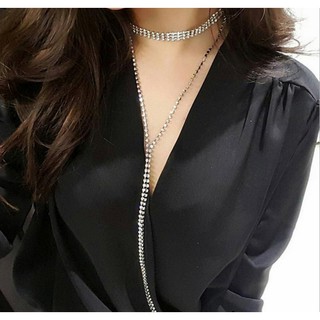 Vòng cổ chocker đính đá sành điệu