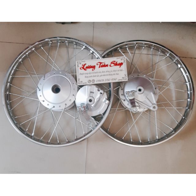 Bánh căm WAVE RIM đùm zin theo xe WAVE 2018 niềng union 1.2/1.4 kèm 2 má đùm trước sau