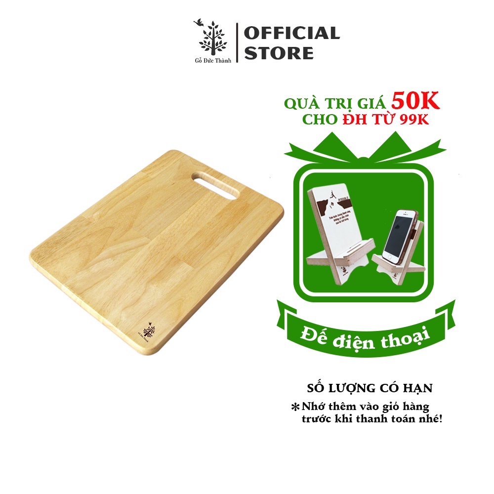 Thớt chữ nhật 350 | Gỗ Đức Thành - 01094