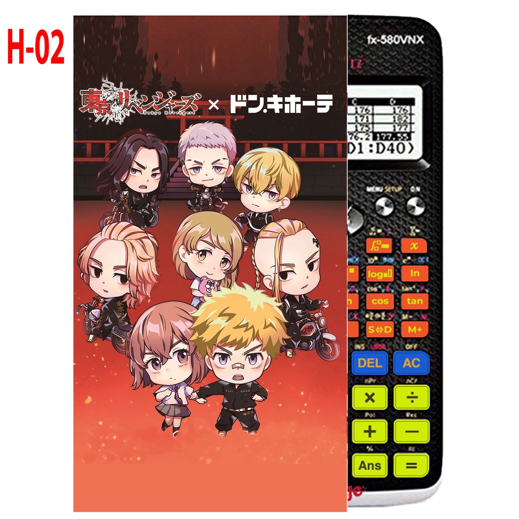 Decal Máy tính CASIO fx570, fx580...anime Tokyo Revengers