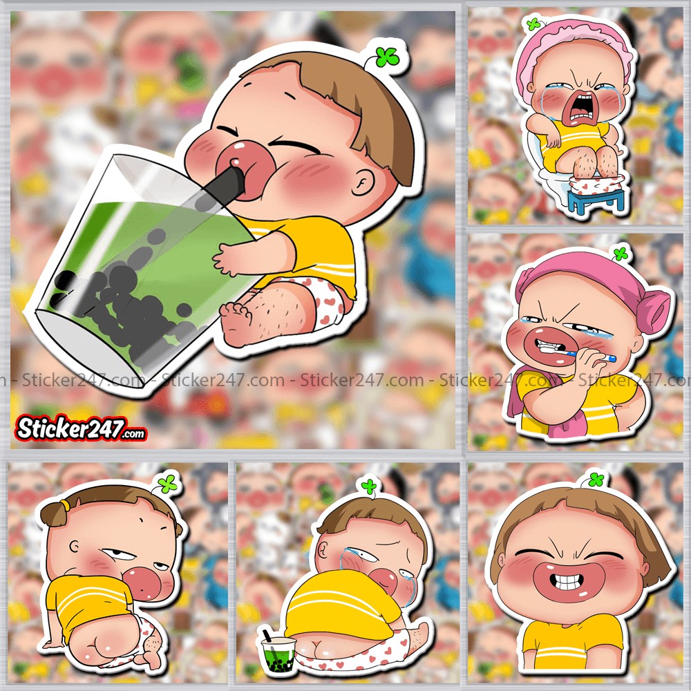 Sticker Quỳnh Aka Cute Icon [2] 𝑭𝒓𝒆𝒆𝒔𝒉𝒊𝒑 chống nước sticker dán laptop, điện thoại, đàn, mũ bảo hiểm, vali - CHA03