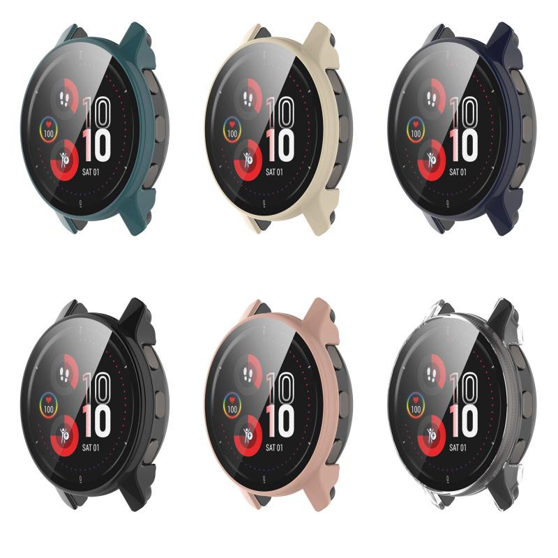 Vỏ PC + Kính Cường Lực Bảo Vệ Màn Hình Đồng Hồ Garmin Venu 2 / 2S 40mm 45mm Venu2 Plus