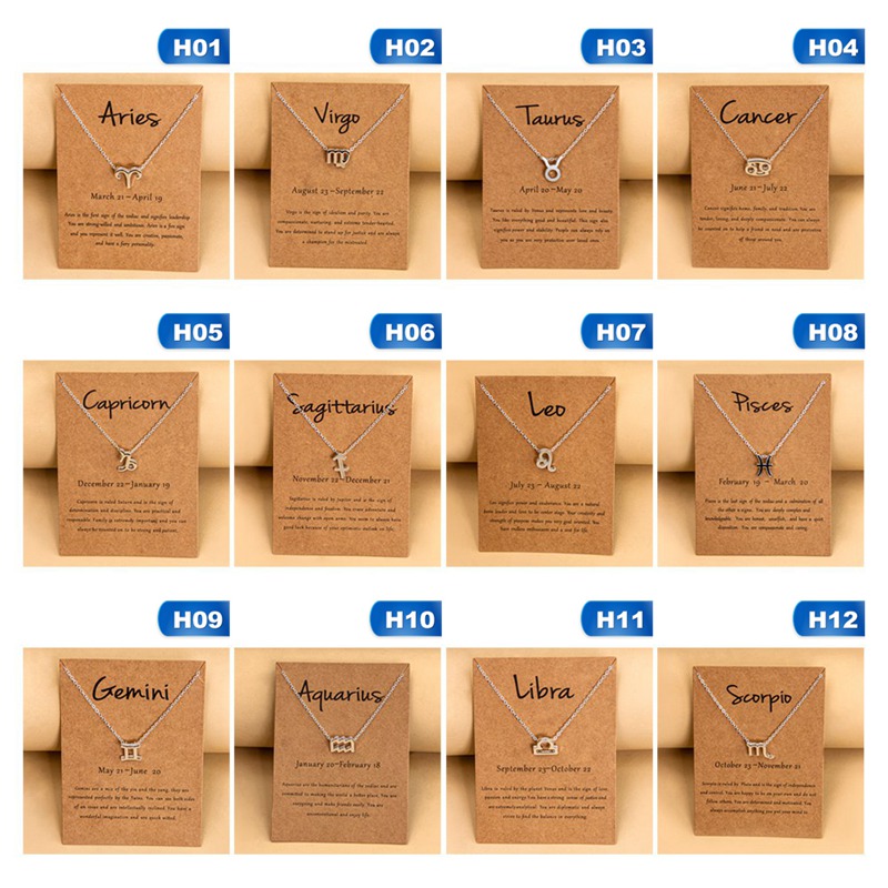 vòng cổ Mặt 12 Cung Hoàng Đạo Thời Trang