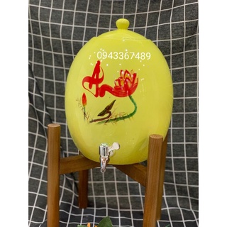 Bình nước sứ Bát Tràng 8 lít, 10 lít