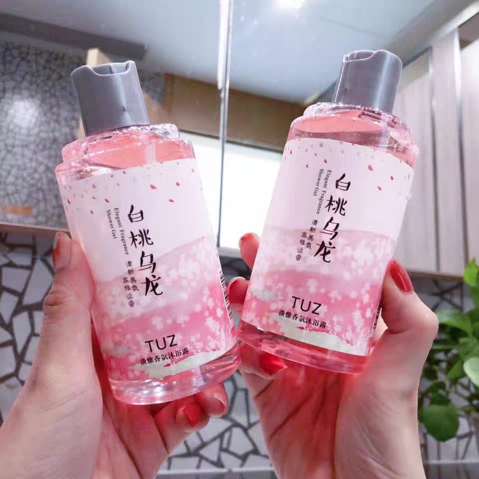 Sữa tắm ô long đào dưỡng trắng da hương thơm thanh lịch Tuz 245ml/chai