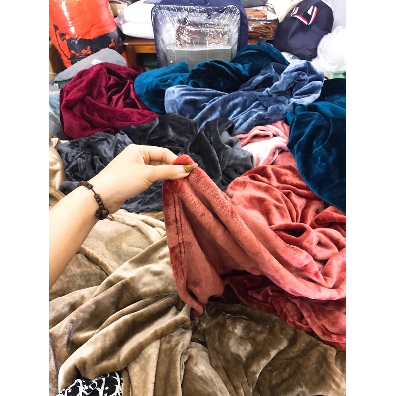 Chăn lông thỏ Blanket xuất khẩu hàng loại 1( dùng được 4 mùa) | BigBuy360 - bigbuy360.vn