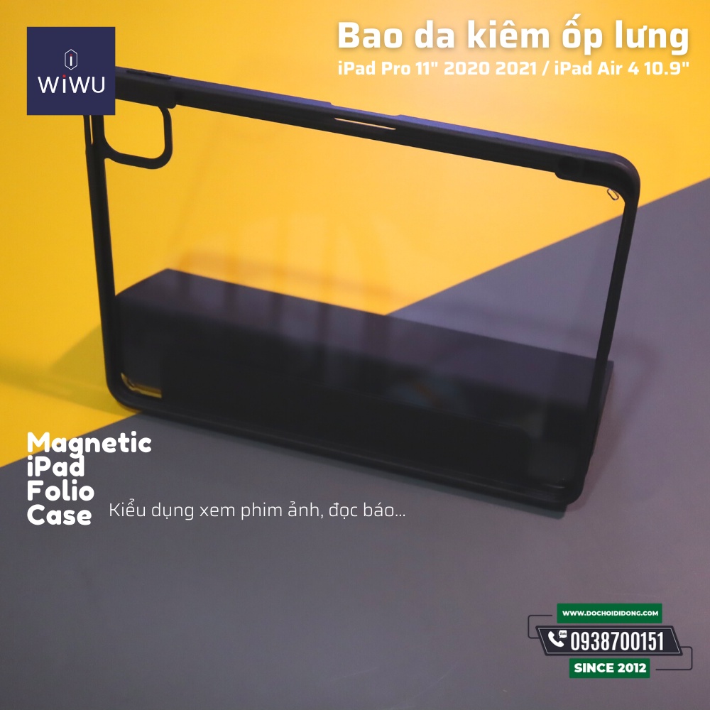 Bao da Wiwu 2 in 1 Folio Case Cho IPad Pro 11'' 2020, IPad M1 M2 11'' , IPad Air 4 10.9 inch