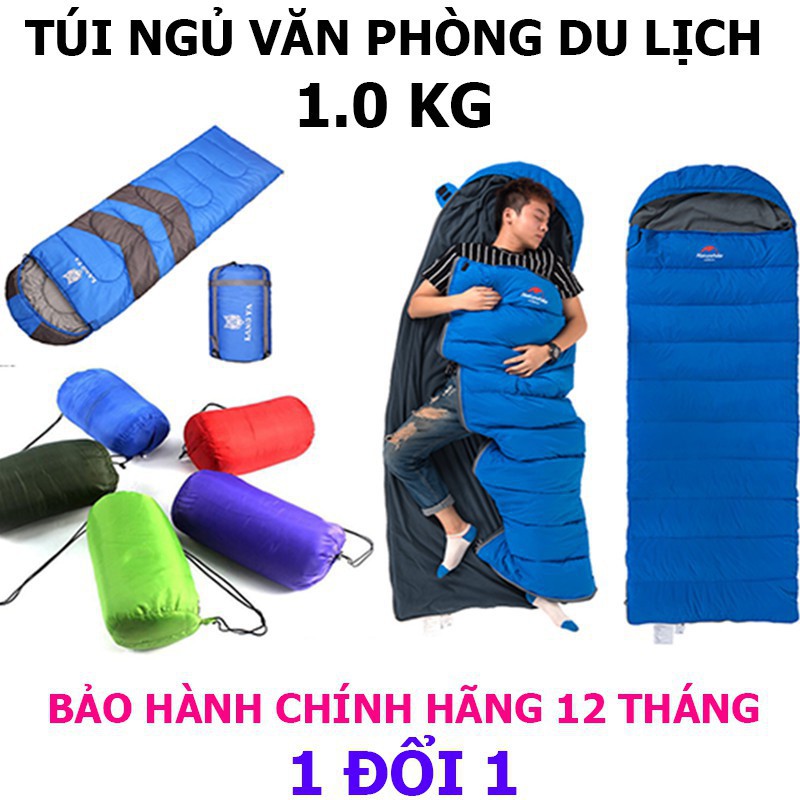 Túi Ngủ Du Lịch, Túi Ngủ Văn Phòng,Đa Năng Cách Nhiệt Cực Tốt, Mát Mùa Hè, Ấm Áp Mùa Đông Nặng 1kg , Hàng Loại 1