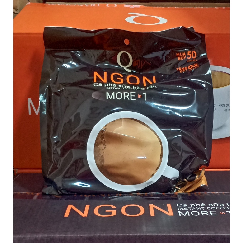 [Mã GROSALE giảm 10% đơn 150K] sỉ -Cà phê sữa Ngon Trần Quang bịch lớn 1.04Kg (52 gói dài * 20g)