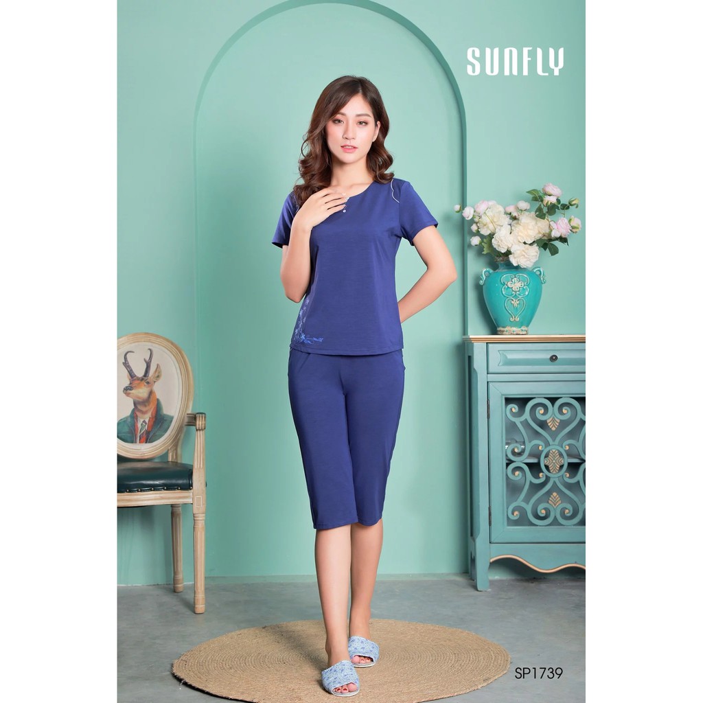 SP1739 BỘ MẶC NHÀ ÁO CỘC TAY, QUẦN LỬNG