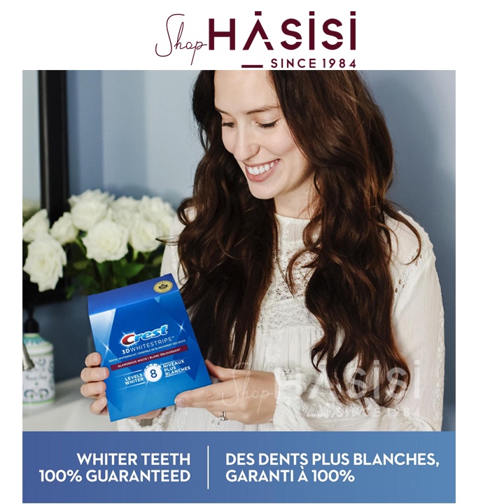 Miếng Dán Răng CREST - 3D Whitestrips Dental Whitening Kit 28 Strips: 14 Treatments (28 miếng 14 cặp)