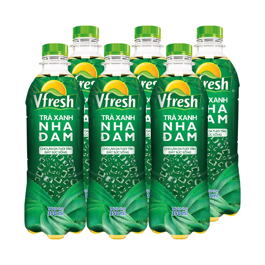 Thùng 24 chai VFRESH trà nha đam (350mlx 24 chai)