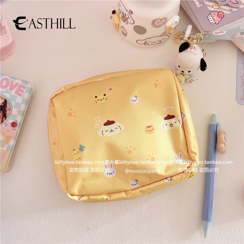 SANRIO Ví Đựng Tiền Xu/Thẻ Họa Tiết Hoạt Hình Kuromi My Melody Dễ Thương