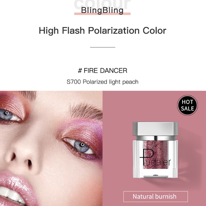 Phấn Mắt Đơn Sắc Ánh Nhũ Lấp Lánh Nhiều Màu Sắc Thời Trang