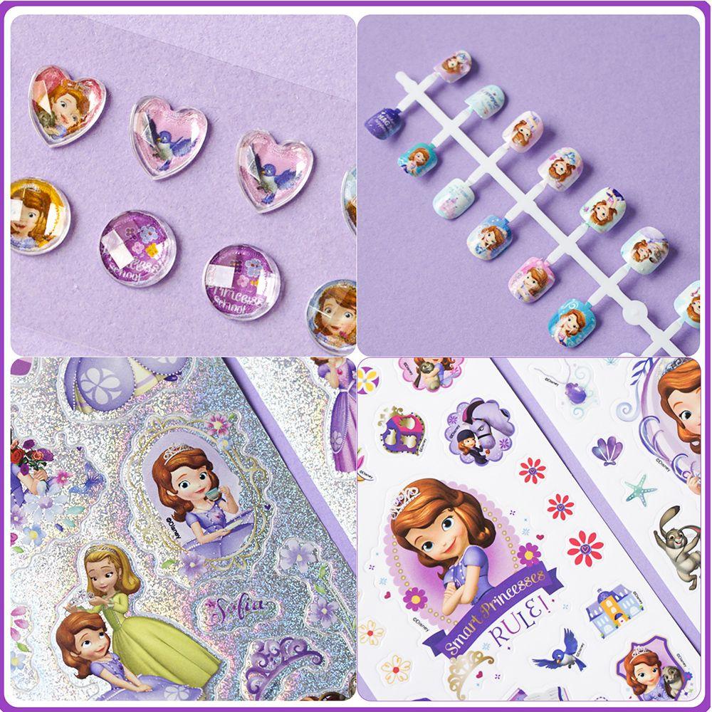 Bộ Móng Tay Giả Có Thể Tháo Rời Hình Công Chúa Frozen DIY Charms