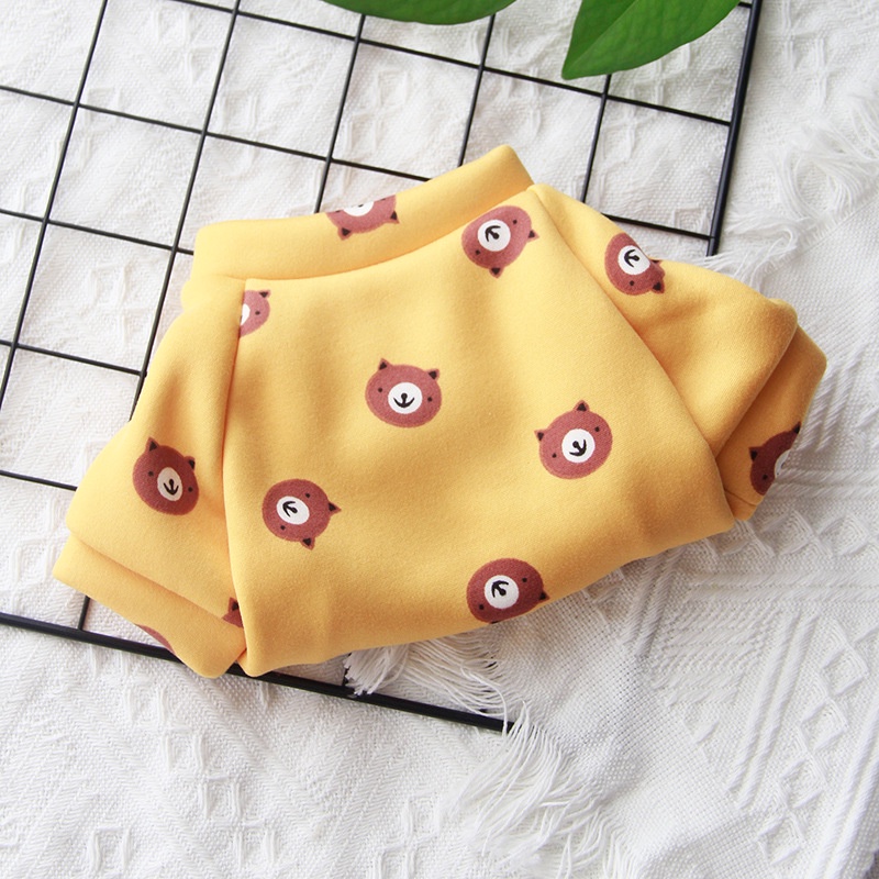 &lt;cutepethome&gt;Áo Nỉ In Hình Hoạt Hình Dễ Thương Cho Thú Cưng