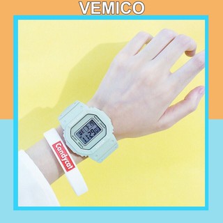 ĐỒNG HỒ NỮ SHHORS XANH MATCHA THỂ THAO DÂY CAO SU SIÊU BỀN DH78