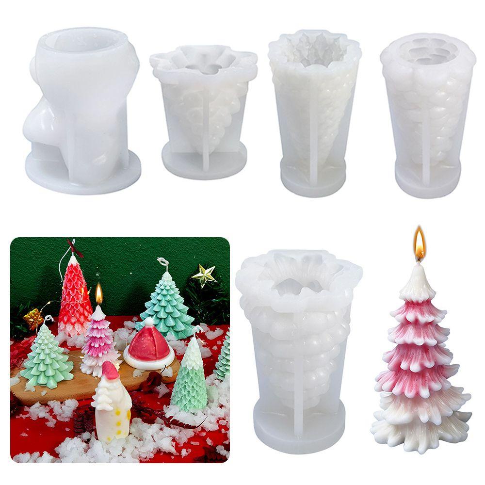 FAY Khuôn Silicone Làm Nến Hình Cây Thông Giáng Sinh