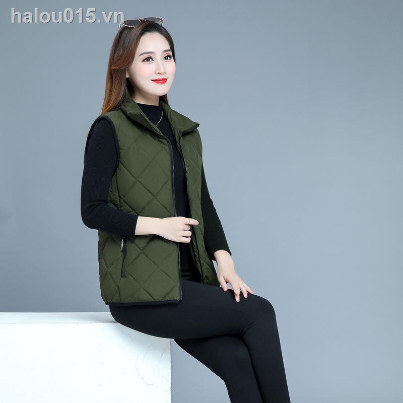 Áo Khoác Kiểu Gi-Lê Thiết Kế Trẻ Trung Hợp Thời Trang Thu Đông Cho Phụ Nữ Trung Niên