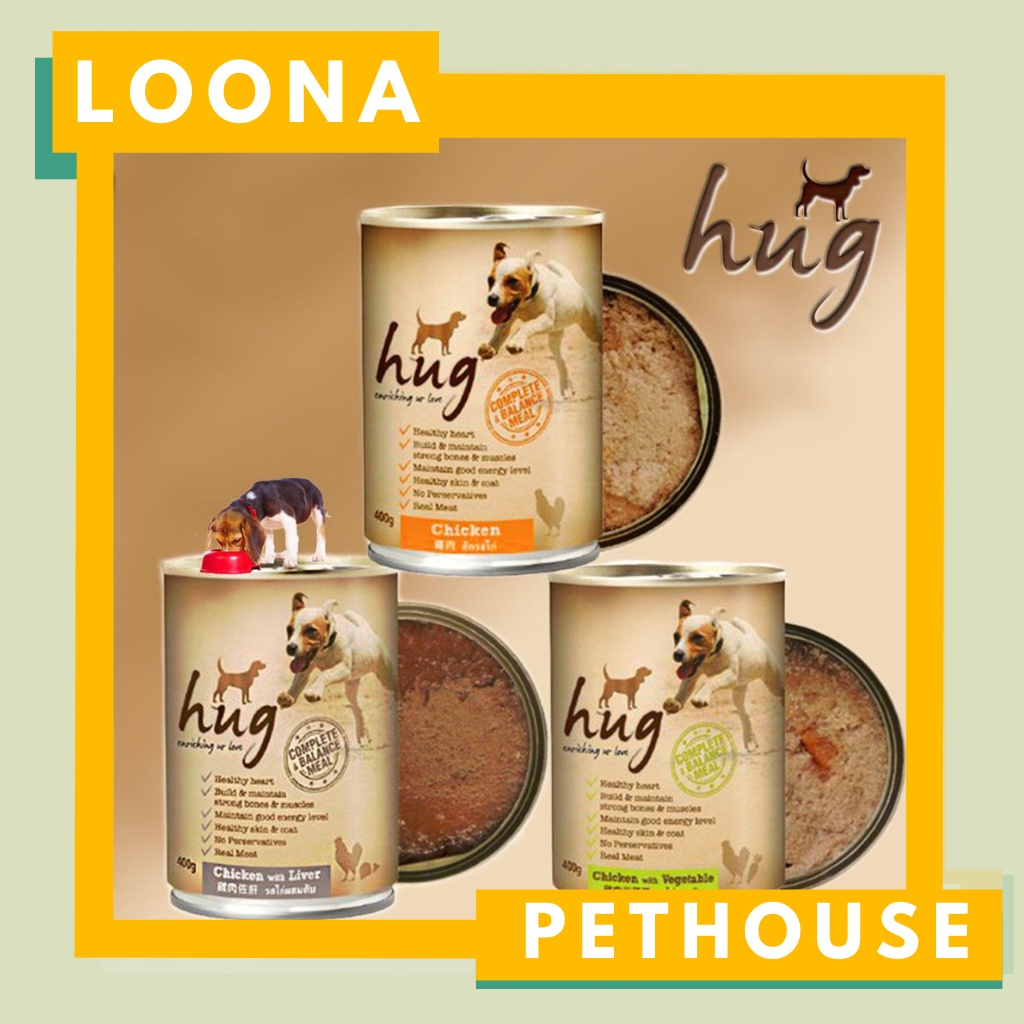 Pate dinh dưỡng cho chó HUG lon 400g