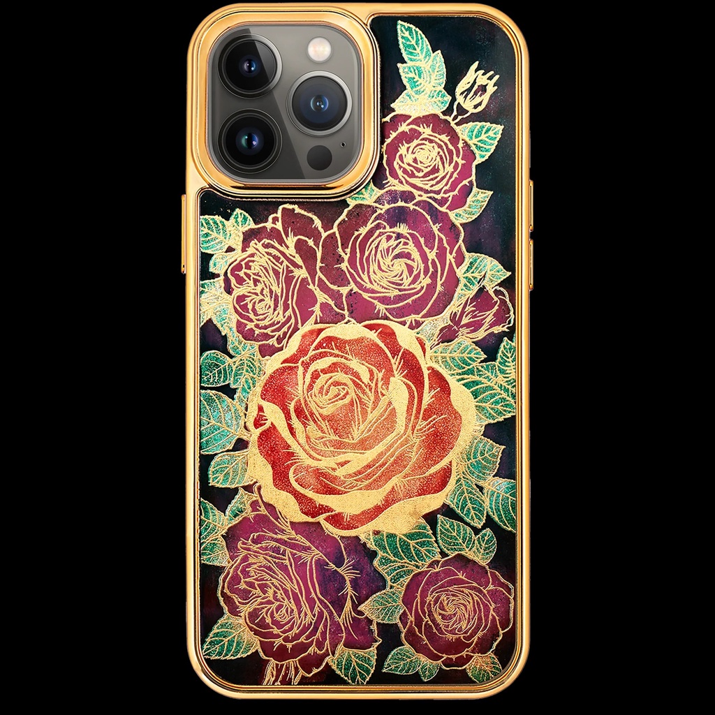 Ốp điện thoại cho iPhone 13 Pro / 13 Pro Max mẫu Rosalie thương hiệu La Sonmai