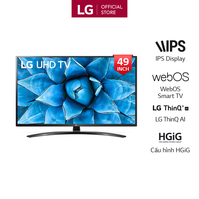 Miễn phí lắp đặt_Smart Tivi LG 49 Inch UHD 4K 49UN7400PTA Model 2020 - Có Magic Remote