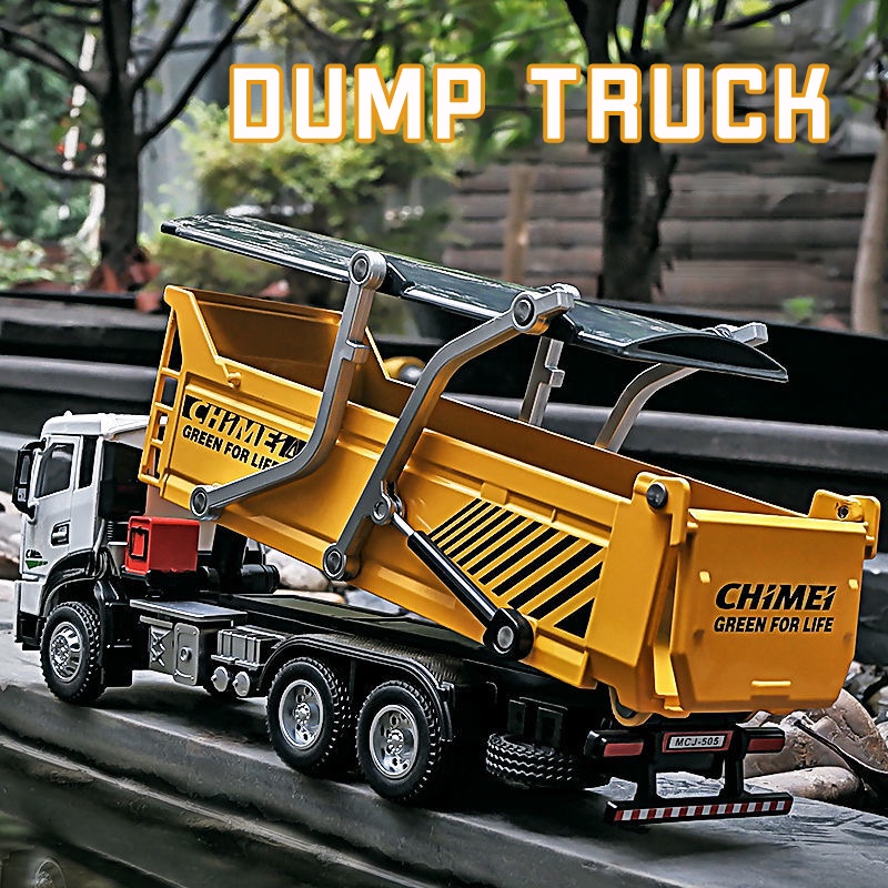 Mô Hình Xe Tải Bằng Hợp Kim Tỉ Lệ 1: 32 Có Đèn Và Âm Thanh Độc Đáo
