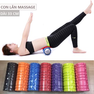 Con Lăn Massage Dài 33 CM, Tác Dụng Thư Giãn Cơ Bắp, Hỗ Trợ Điều Trị Căng Cơ