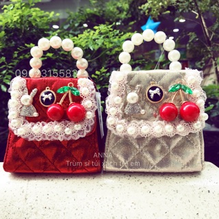 Túi quai ngọc cherry cho bé