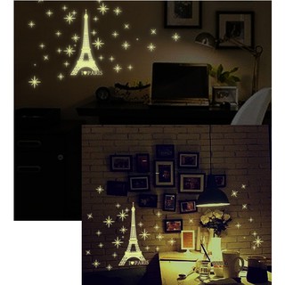 Decal trang trí Tháp Paris - Dạ quang