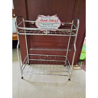 Kệ inox 2 tầng để gia vị