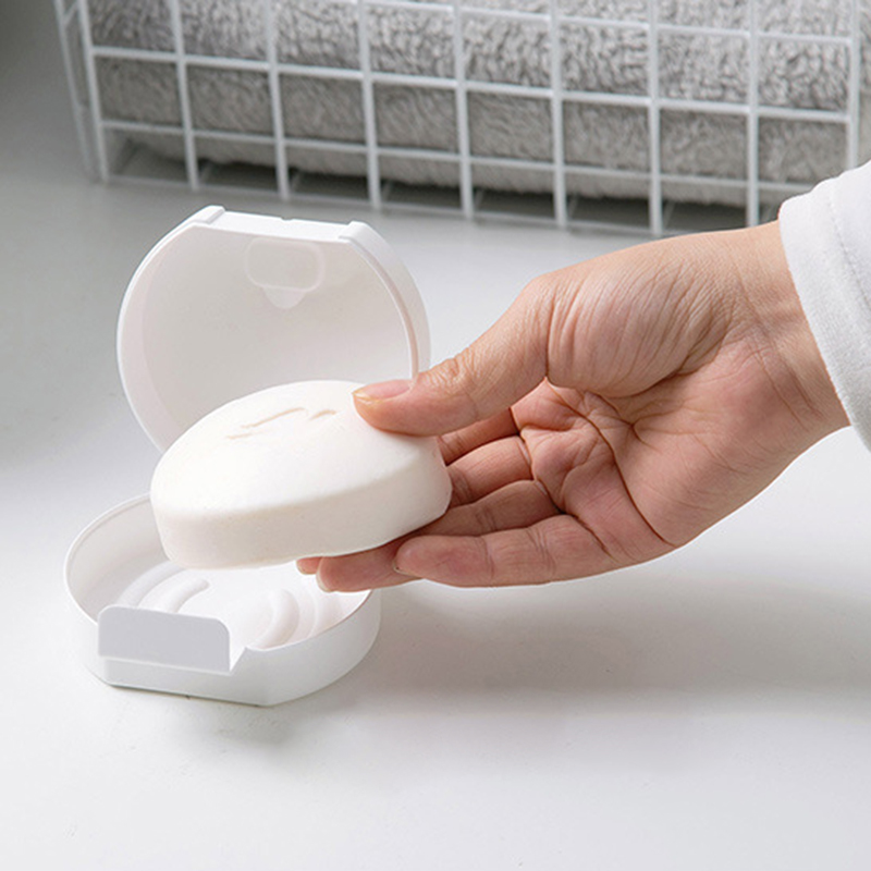 (Hàng Mới Về) Hộp Nhựa Đựng Xà Phòng Có Nắp Tiện Dụng Khi Đi Du Lịch