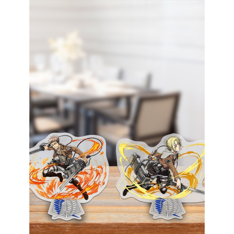 Giá Đỡ Mô Hình Nhân Vật Attack On Titan Bằng Acrylic Độc Đáo Trang Trí Bàn Làm Việc