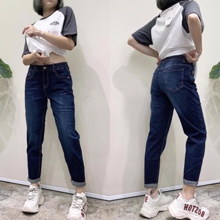 Quần jean boy chun trơn 1291