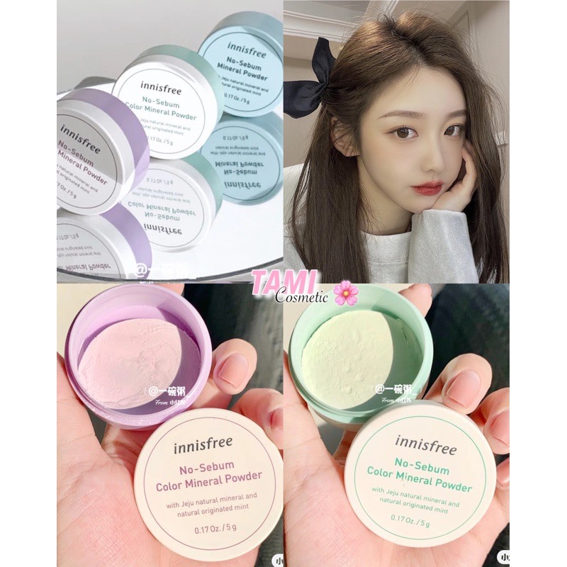 PHẤN PHỦ INNISFREE NO-SEBUM MINERAL COLOR POWDER