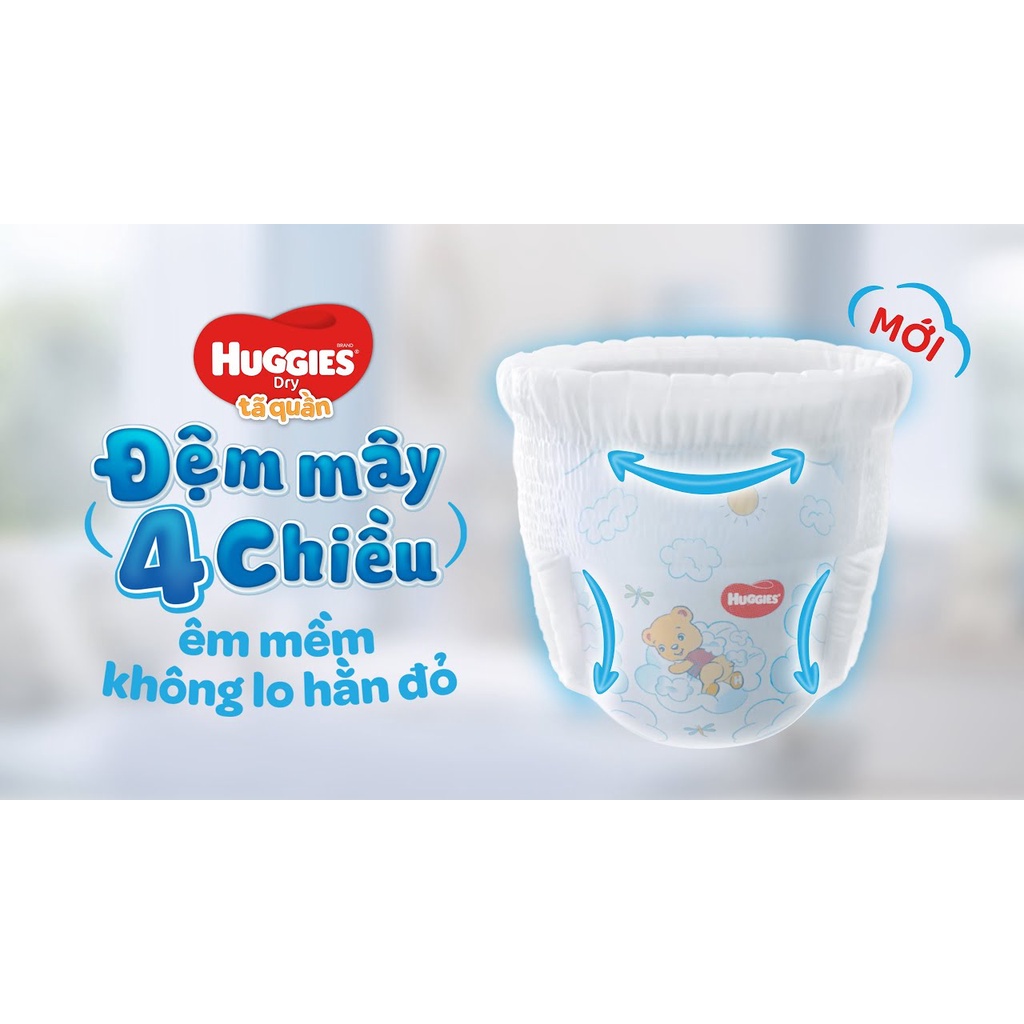 Tã bỉm Huggies quần lớn size S46/M42/L38/XL32/XXL28/XXXL24 tràm trà tự nhiên, tặng thêm miếng