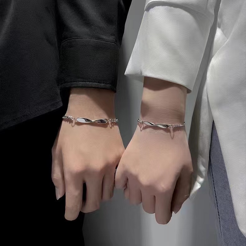 Cặp Vòng Tay Cặp Đôi Mobius Thời Trang Sáng Tạo Thích Hợp Làm Quà Tặng Sinh Viên niche Cho Nam Và Nữ