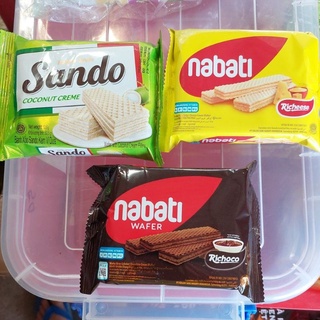 bánh xốp Nabati vị phô mai. sôcôla. kem dừa