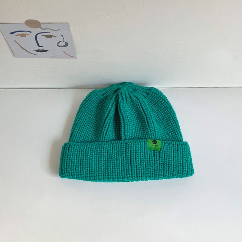 Mũ Len Dệt Kim Màu Sắc Đơn Giản Thời Trang Thu Đông Cho Bé Trai