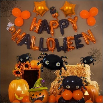 Bong bong trang trí Halloween, bí ngô, con ma, phù thủy,...