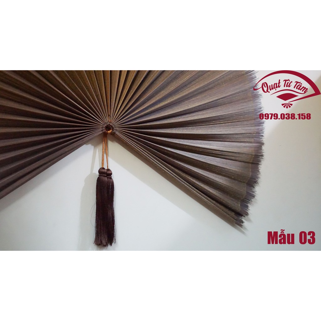 [THỦ CÔNG 100%] Quạt treo tường kích thước lớn (Đường kinh 120cm) Trang trí nhà cửa  - Quạt Từ Tâm