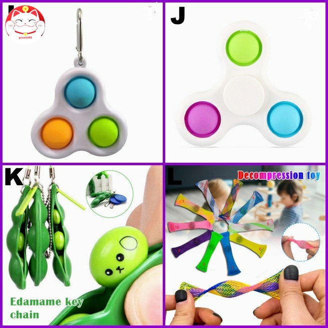 Pop it Đồ chơi ấn bong bóng giáo dục giải tỏa căng thẳng chất Push Pops Bubble Sensory Fidget FoxMind Silicone Toy Stress Relief Classroom