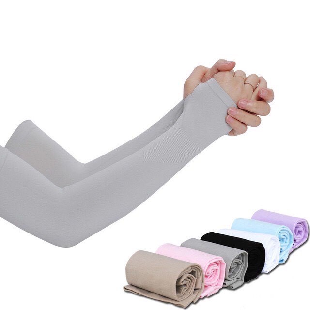 1 đôi ống tay bao găng tay chống nắng xỏ ngón chống tia UV dành cho nam và nữ LET SLIM