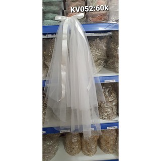 Khăn von cô dâu phối nơ (KV052)
