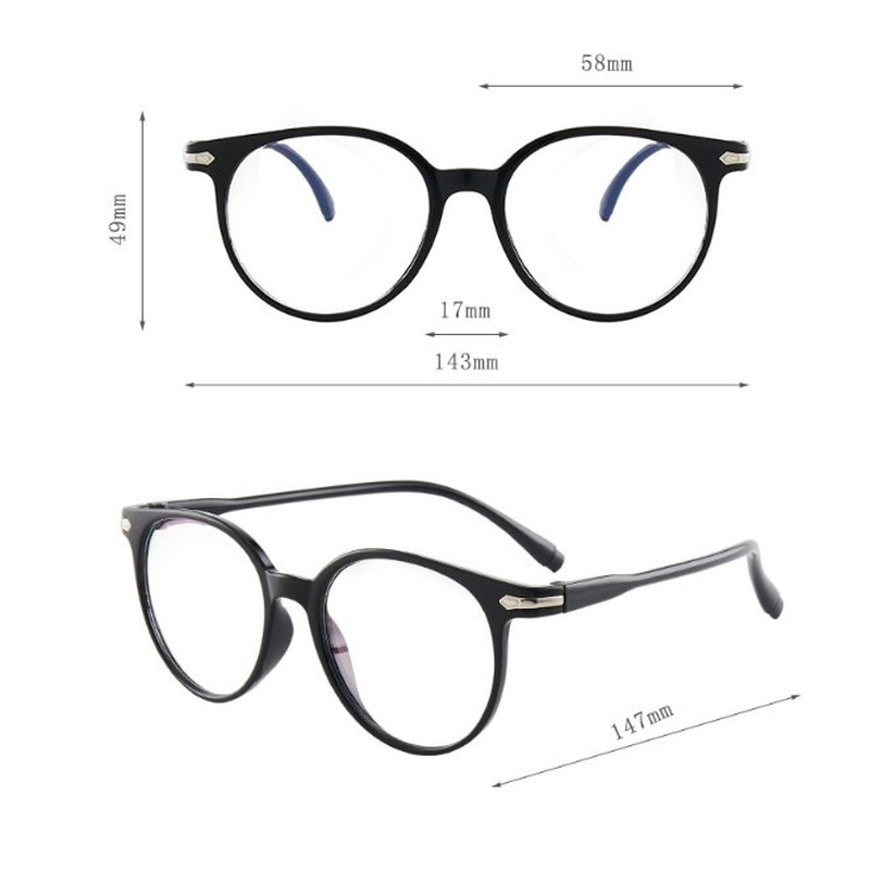 Fancy New Anti-blue Light Glasses, Flat Mirrors for Men and Women, Simple and Fashionable Metal Embellished PC Frames